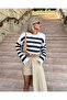 WOMEN'S OPEN BELLY TASLE SWEATER