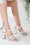 Women's 7 Cm Special Heeled Summer Shoes White - 2
