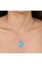 Natural Stone Turquoise Stone Heart Cut Whether Pendant or Keychain |   Gift Natural Stone - 3