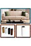 18 cm Matte White Furniture Riser Capsule - Coffee Table Sofa Tv Unit Sofa Leg Base Feet - 6