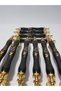 Porcelain Cabinet Handle Gold Black -128 mm (12.8 cm) - 2