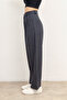 Women's Pleated High Waist Palazzo Pants - 6
