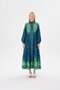 Green Jasmine Patterned Voile Brit Dress