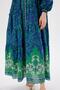 Green Jasmine Patterned Voile Brit Dress - 3