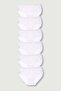 Women's White 6-Pack Cotton Rib High Waist Bato Panties