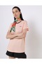 Round Neck - Contrast Striped Relaxed Cut T-shirt