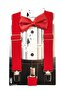 Red Bow Tie Strap Set - 3