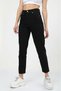 Black Colorfast Mom Jean Women's Boyfriend High Waist Power Lycra