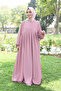 Pleated Zippered Airobion Fabric Hijab Dress - 2