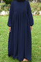 Pleated Zippered Airobion Fabric Hijab Dress - 3