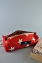 Design Red Large Pencil Case Pen Holder Makeup Bag Multi-Purpose Organizer - 2
