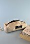 Design Cream Wide Pencil Case Pen Holder Makeup Bag Multi-Purpose Organizer - 2