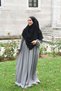 Pleated Zippered Airobion Fabric Hijab Dress - 3
