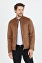 Men's Brown Seasonal Slim Fit Suede Jacket & Coat - 3