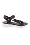 103-23Y Women's Strappy Velcro Sandals Black and White