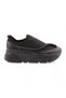 Black - M380-22K Women's Stretch Stone Rope Detailed Mega Thick Sole Sneakers S Shoes Black