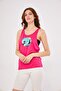 Sports Tank Black Fuchsia Color 2-Piece Brooklyn Winter Printed - 2