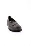 1084-22K Women's Thick Sole Comfort Shoes Genuine Leather Black - 3