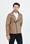 Men's Vizyon New Season Cross Zipper Leather Jacket - 7