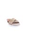 101-23Y Women's Cross Strap Slippers Beige - 2