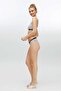 Women's Gray Melange Bustier Slip Set 68000 - 5