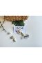 Straw Hat with White Roses - 2-Piece Clip Buckle - 4
