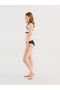 Women's White & Navy Blue Polka Dot Lycra Cotton Bustier Slip Set - 2