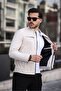 Men's Stone Color Water and Windproof Slim Fit Lined Seasonal Jacket - 3