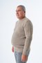 Large Size Men's Mink Thessaloniki Knitted Crew Neck Knitwear Wool Sweater Trist-2116 - 4