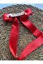 Red Satin Ribbon Buckle / April 23 Buckle (Single Price) - 5