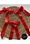 Red Satin Ribbon Buckle / April 23 Buckle (Single Price)