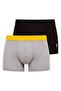 US Polo AssnMen's Gray Melange - Black 2-Piece Boxers