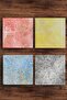 Natural Stone Coasters Set of 4 - Patterned Natural Stone Coasters