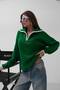 New Season Zipper Detailed Oversize Women's Sweater 24W16030
