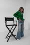 New Season Zipper Detailed Oversize Women's Sweater 24W16030 - 2
