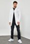 Men's White Patterned Knitwear Cardigan - Hrk8085R04S - 7