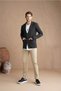 Men's Anthracite Shawl Collar Steel Knit Jacket Cardigan-hrkckt1824r04s - 4