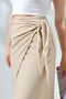 Open Side Tie Linen Skirt