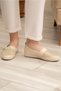 Orthopedic Daily Soft Women's Leather Lace-Up Laser Printed Ballet Flats - 5