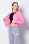 Hooded Short Sweatshirt - Pink - 4