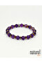 Amethyst Hematite Natural Stone Unisex Bracelet - 4
