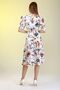 Women's Floral Print Double-breasted Dress with Balloon Sleeves - 8