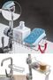 Kitchen Faucet Rack - Sponge Holder Sink Organizer, Stainless Hanger with Hanging Drainer - 5