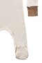 Milky Chocolate Baby Rompers Set 2 Pieces Unisex Organic Cotton Newborn Gift Set - 7