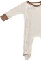 Milky Chocolate Baby Rompers Set 2 Pieces Unisex Organic Cotton Newborn Gift Set - 5