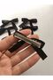 Women's Satin Ribbon Mini Bow Buckle Pack of 6 Black - 5
