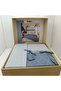 Blue Özdilek Natural Double Pique Duvet Cover Set - 3