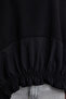Black Soft Buttoned Parachute Detailed Regular Fit Knitted Sweatshirt Twoaw25Sw00087 - 4