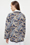 Lacivert Dokulu Oversize Mevsimlik Bomber Ceket TCTAW25CK00001 - 5