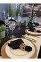 Pearl Velvet Textured Seamless Black Runner (Napkins Not Included) - 2